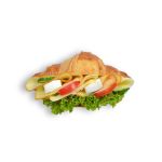 Obložený croissant se sýrem