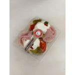 Chlebíček s vejcem a šunk.2ks