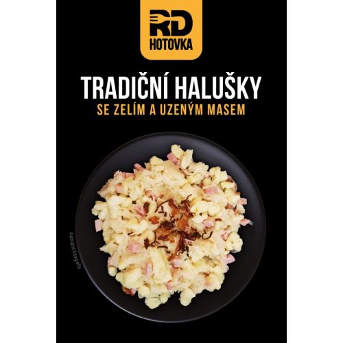 Tradiční halušky se zelím a uzeným masem 500g RD