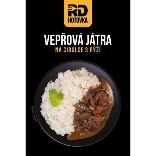 Vepřová játra na cibulce s rýží 500g RD