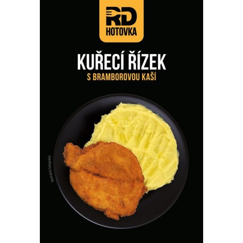 Kuřecí řízek s bramborovou kaší 500g RD