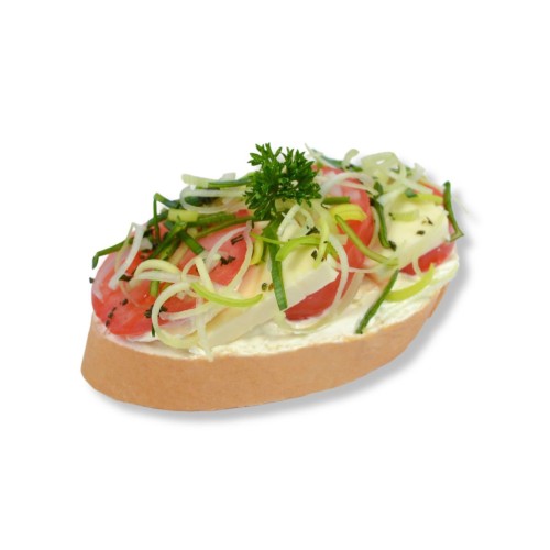 Chlebíček s rajčaty a mozzarellou 80g (karton 18ks)